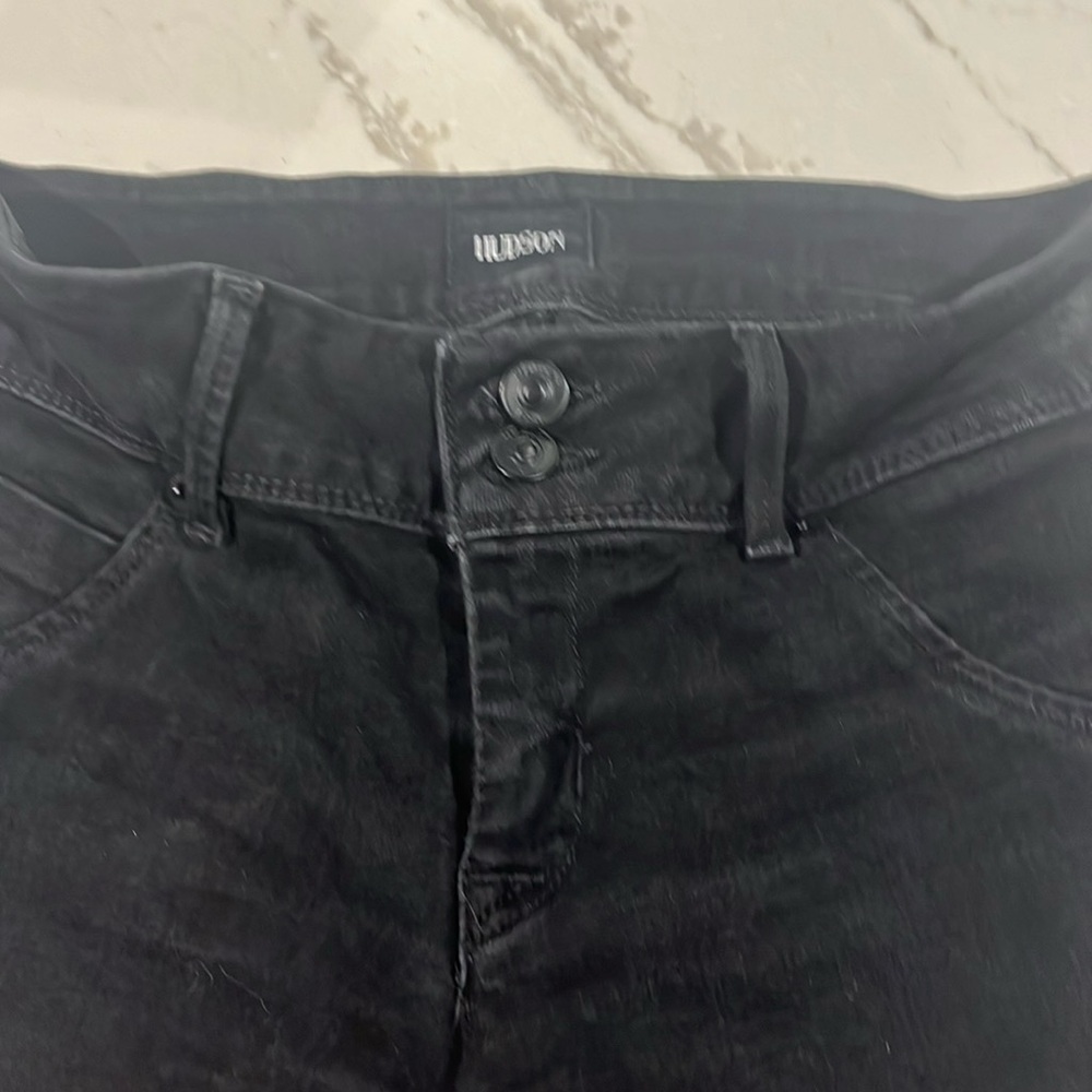 Hudson black skinny jeans in size 25”